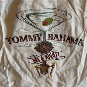 WHITE TOMMY BAHAMA XXL EMBROIDERED SHIRT